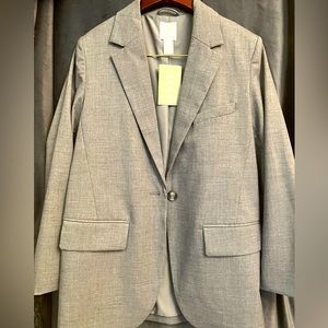 H&M Light Gray Oversized Blazer